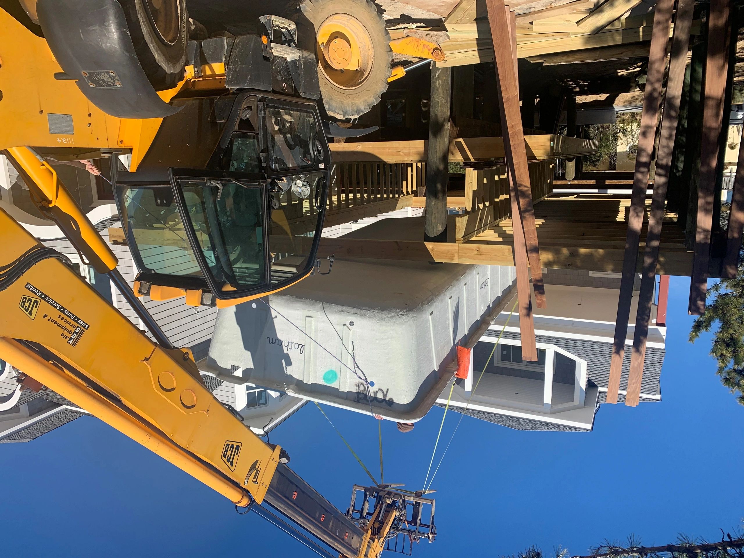 Elite Group Mack truck with fiberglass pool — oversize load delivery
